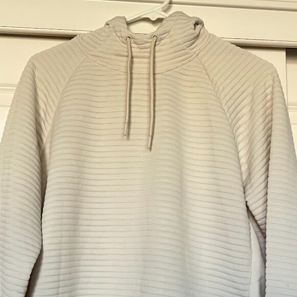Apana Long Sleeve Ribbed Hoodie Draw String Pullover Jacket Large 42-44 - Picture 5 of 12